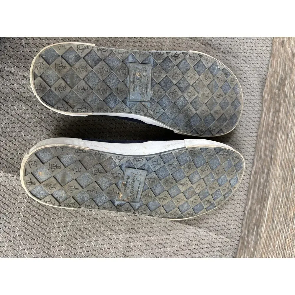 Original Penguin Shoes Mens Size 7 Blue Canvas Slip On Casual Comfort Sneakers